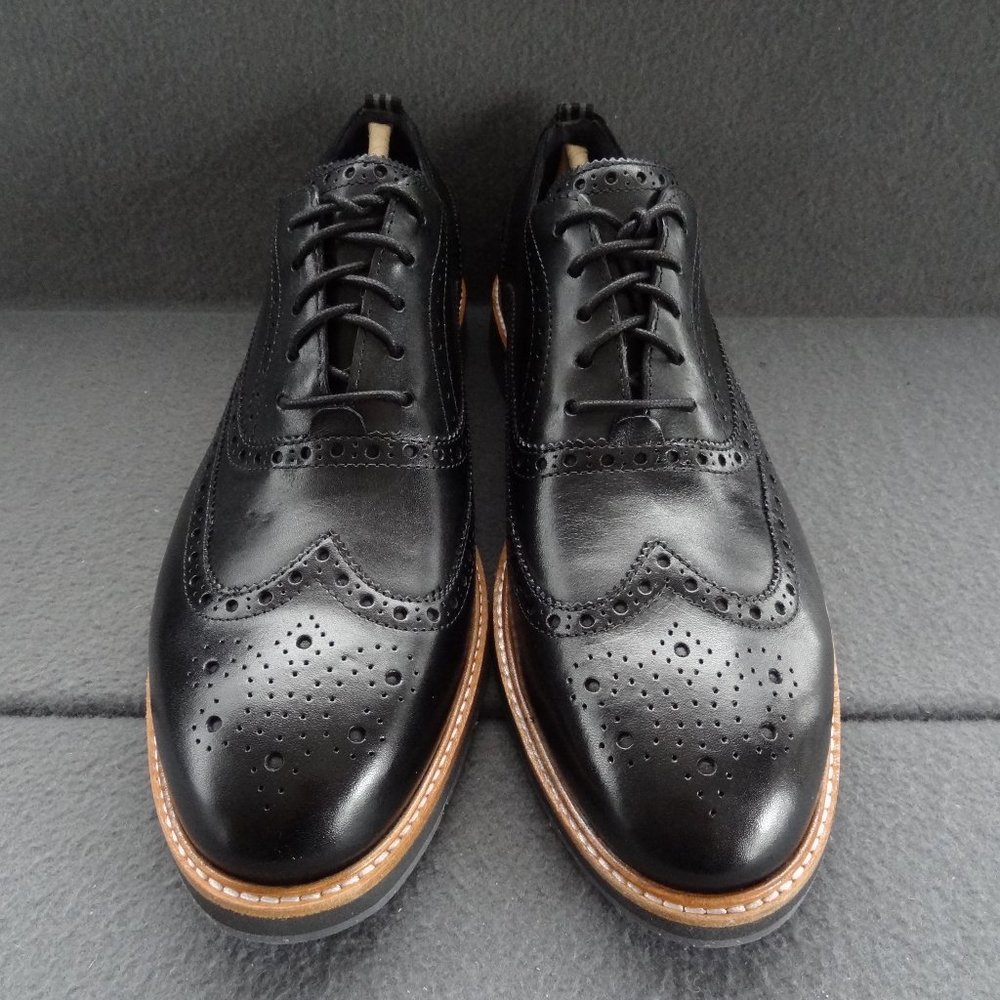 NEW Cole Haan 11 M 44 Morris Wingtip Oxford Black - Picture 4 of 8